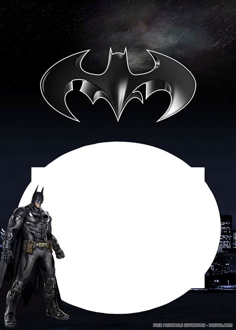 Batman Invitation Template Free